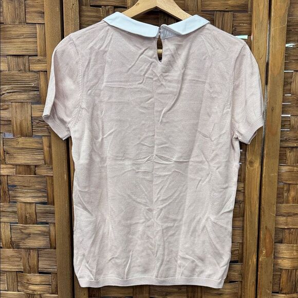 Icône Blush Salmon Top with White Collar - Picture 5 of 5